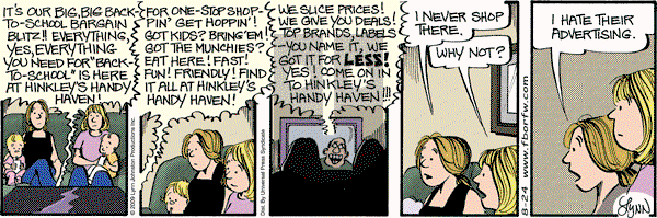For Better or For Worse - Monday August 24, 2009 Comic Strip