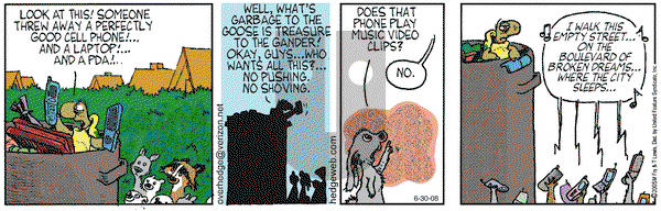Over the Hedge on Monday June 30, 2008 Comic Strip