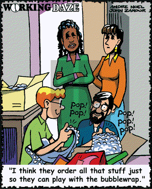 Working Daze on Friday April 19, 2002 Comic Strip