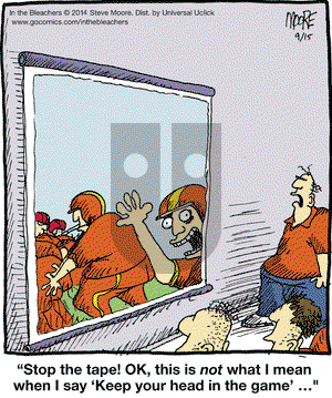 In the Bleachers on Monday September 15, 2014 Comic Strip