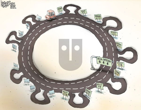 Matt Davies - Sunday December 5, 2021 Comic Strip