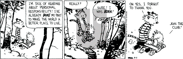 Calvin and Hobbes - Wednesday August 12, 1992 Comic Strip
