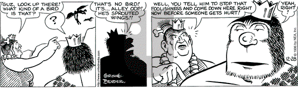 Alley Oop on Saturday December 28, 1996 Comic Strip