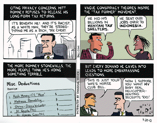 Ted Rall on Friday July 20, 2012 Comic Strip