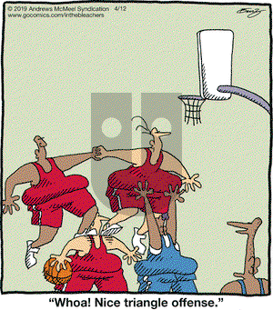 In the Bleachers on Friday April 12, 2019 Comic Strip
