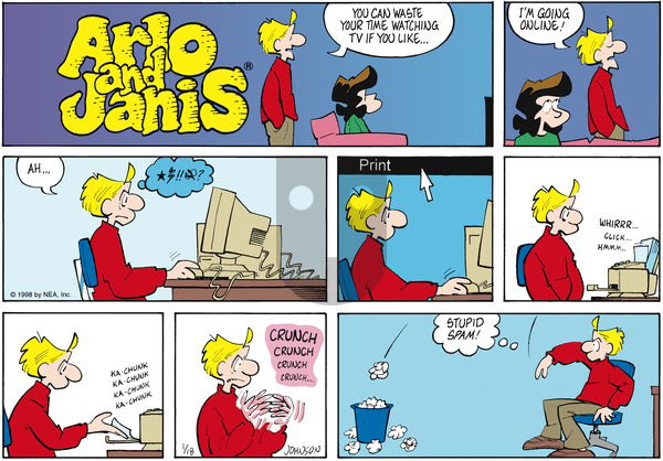 Arlo and Janis on Sunday January 18, 1998 Comic Strip