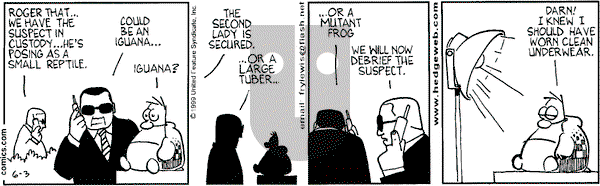 Over the Hedge on Thursday June 3, 1999 Comic Strip