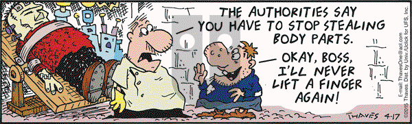 Frank and Ernest on Friday April 17, 2015 Comic Strip