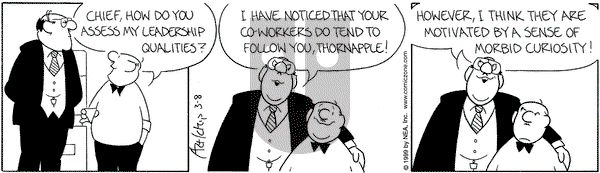 The Born Loser on Monday March 8, 1999 Comic Strip