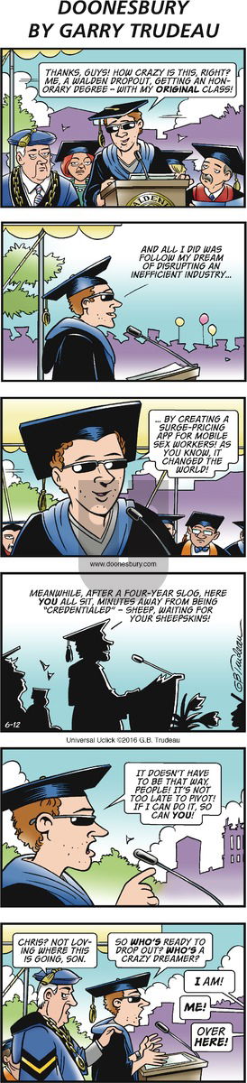 Doonesbury on Sunday June 12, 2016 Comic Strip