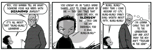 The Boondocks on Friday December 17, 1999 Comic Strip