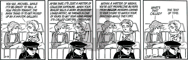 Doonesbury on Thursday February 13, 1986 Comic Strip