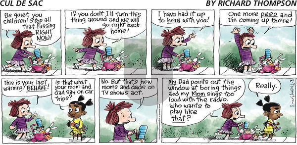 Cul de Sac on Sunday May 10, 2015 Comic Strip