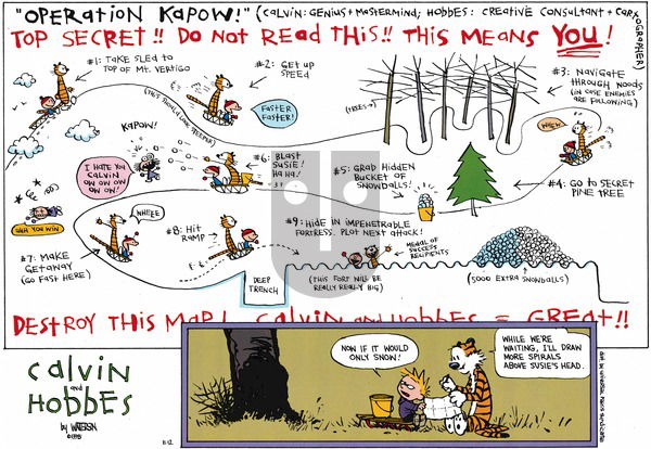 Calvin and Hobbes - Sunday November 12, 1995 Comic Strip