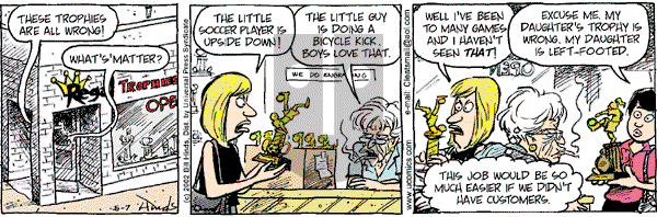 Cleats - Tuesday May 7, 2002 Comic Strip