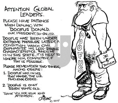 Pat Oliphant on Wednesday February 15, 2017 Comic Strip
