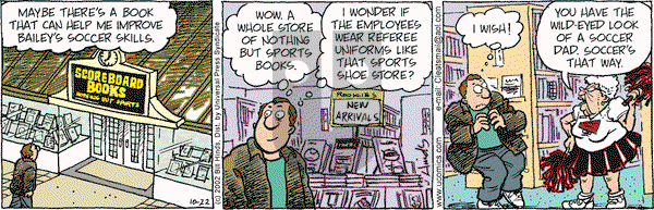 Cleats on Tuesday October 22, 2002 Comic Strip