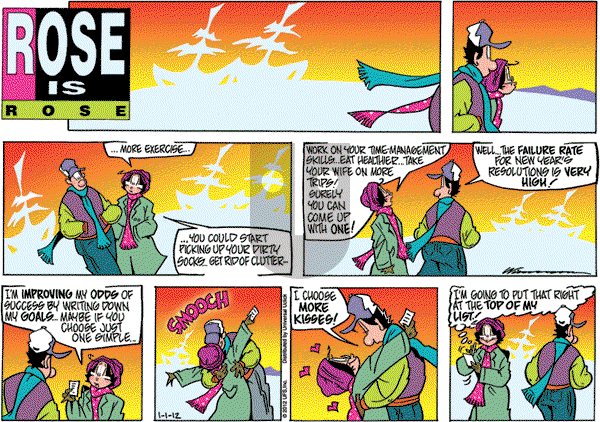 Rose is Rose - Sunday January 1, 2012 Comic Strip