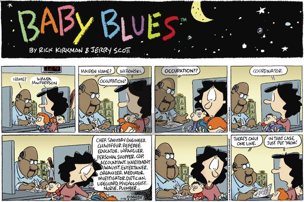 Baby Blues on Sunday November 26, 2000 Comic Strip