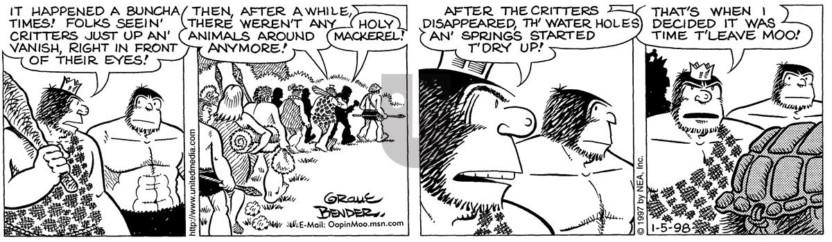 Alley Oop - Monday January 5, 1998 Comic Strip