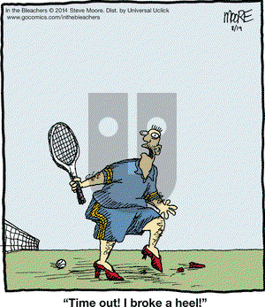 In the Bleachers on Tuesday August 19, 2014 Comic Strip
