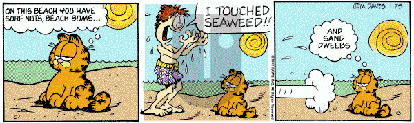 Garfield on Wednesday November 25, 1992 Comic Strip