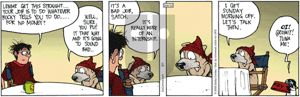 Get Fuzzy on Saturday March 1, 2014 Comic Strip