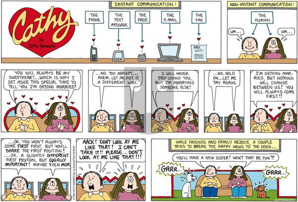 Cathy Classics on Sunday February 29, 2004 Comic Strip