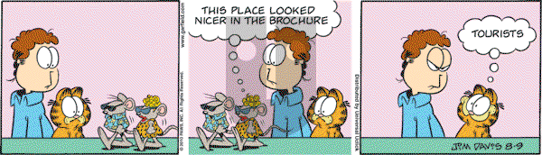 Garfield - Monday August 9, 2010 Comic Strip