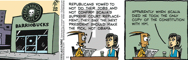 La Cucaracha on Wednesday March 2, 2016 Comic Strip