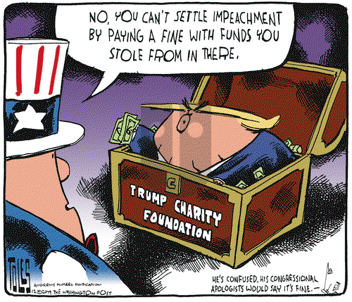 Tom Toles on Friday December 13, 2019 Comic Strip