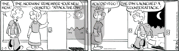 Drabble on Monday February 5, 2001 Comic Strip