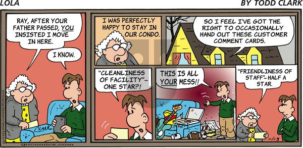 Lola on Sunday November 13, 2016 Comic Strip