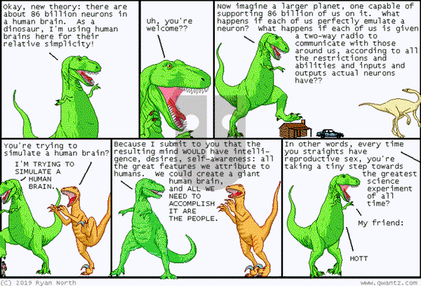 Dinosaur Comics on Friday June 6, 2025 Comic Strip