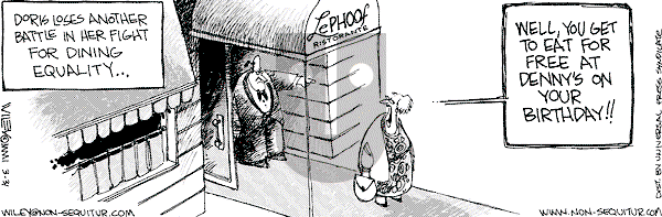 Non Sequitur on Saturday March 31, 2001 Comic Strip