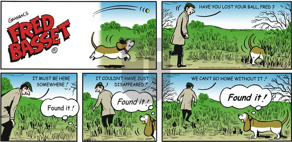 Fred Basset on Sunday March 19, 2017 Comic Strip