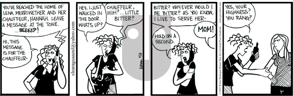 Clear Blue Water on Monday December 3, 2007 Comic Strip