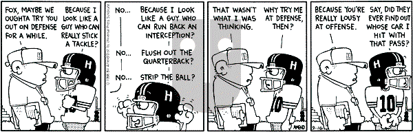 FoxTrot on Monday September 16, 1996 Comic Strip