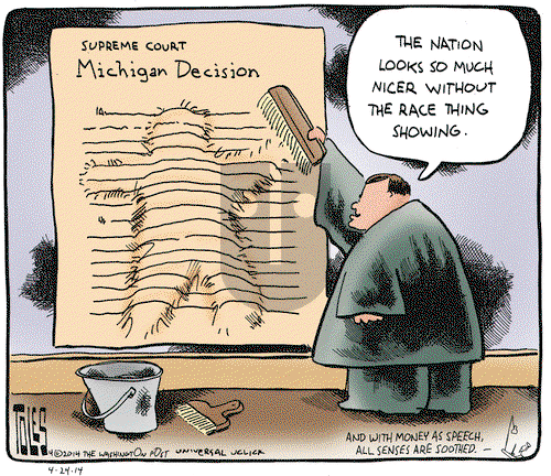 Tom Toles on Thursday April 24, 2014 Comic Strip