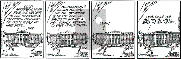 Doonesbury - Tuesday February 6, 1973 Comic Strip