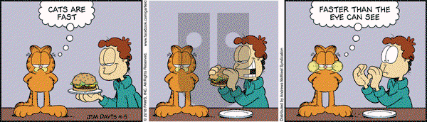 Garfield - Thursday April 5, 2018 Comic Strip