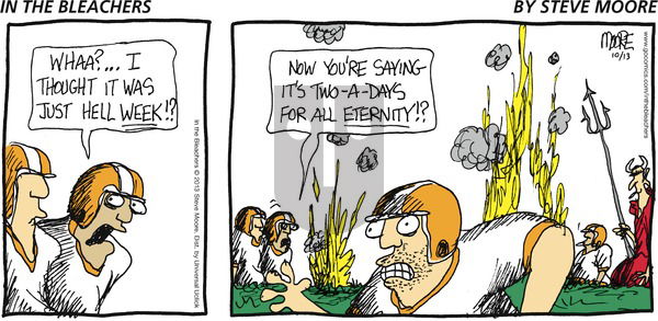 In the Bleachers on Sunday October 13, 2013 Comic Strip