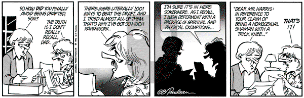 Doonesbury on Friday February 28, 1992 Comic Strip