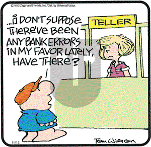 Ziggy on Monday November 12, 2012 Comic Strip