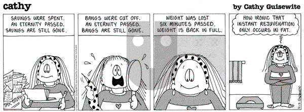 Cathy Classics on Saturday April 13, 1996 Comic Strip
