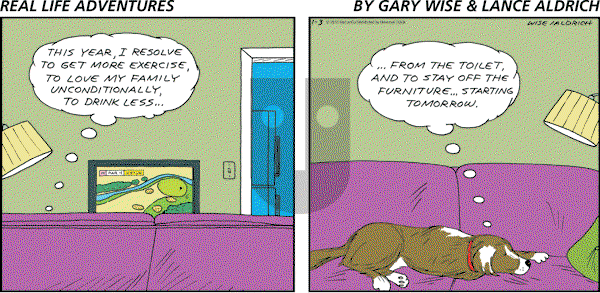 Real Life Adventures on Sunday January 3, 2010 Comic Strip