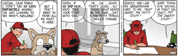 Get Fuzzy on Thursday March 27, 2003 Comic Strip
