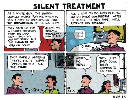 Ted Rall on Wednesday August 26, 2015 Comic Strip