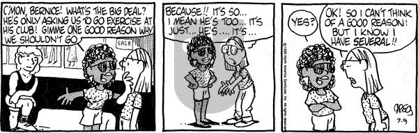 Luann on Saturday July 9, 1988 Comic Strip