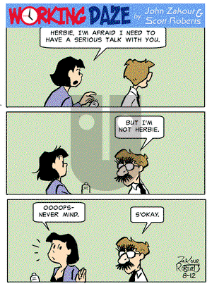 Working Daze - Monday August 12, 2024 Comic Strip
